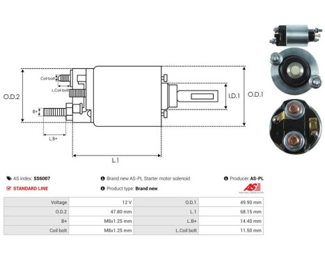 Magnetic switch, starter motor, Image 4