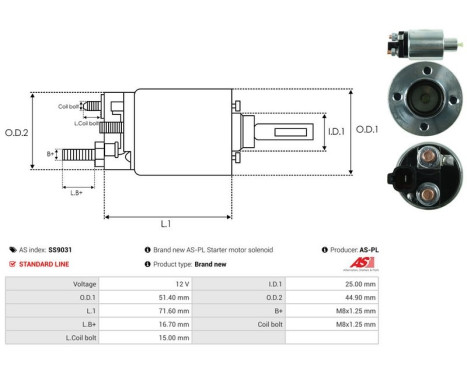 Magnetic switch, starter motor, Image 4