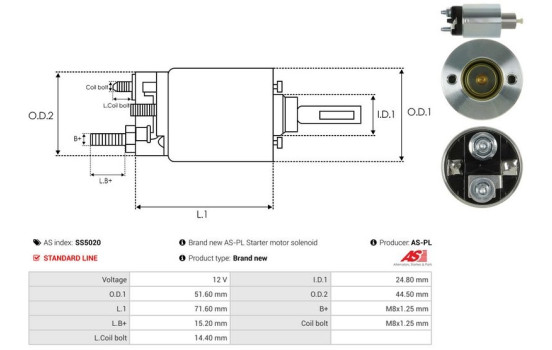 Magnetic switch, starter motor, Image 4