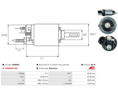 Magnetic switch, starter motor, Image 4