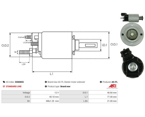 Magnetic switch, starter motor, Image 4