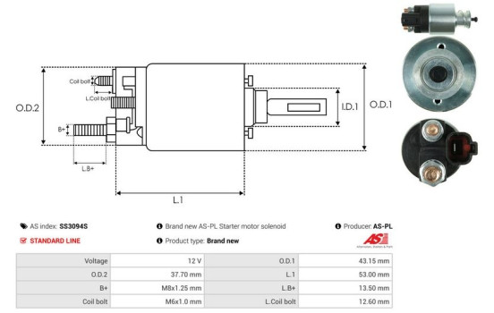 Magnetic switch, starter motor, Image 4