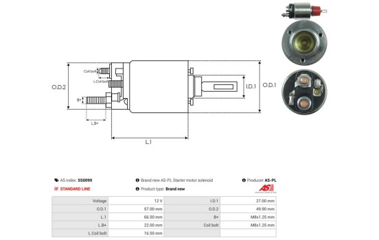 Magnetic switch, starter motor, Image 4