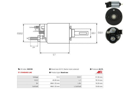 Magnetic switch, starter motor, Image 4