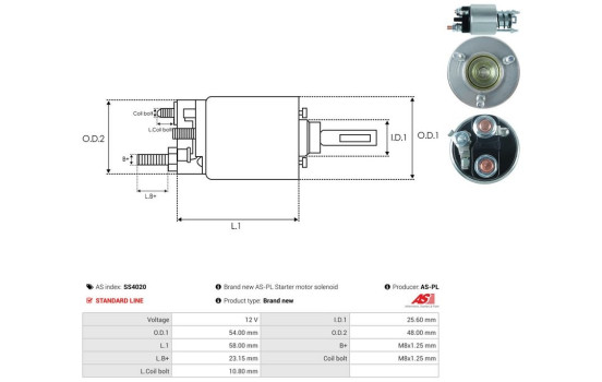Magnetic switch, starter motor, Image 4