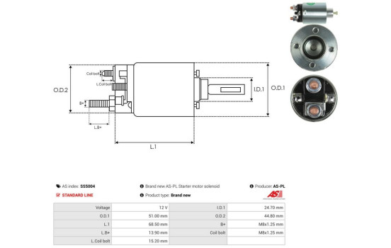 Magnetic switch, starter motor, Image 4