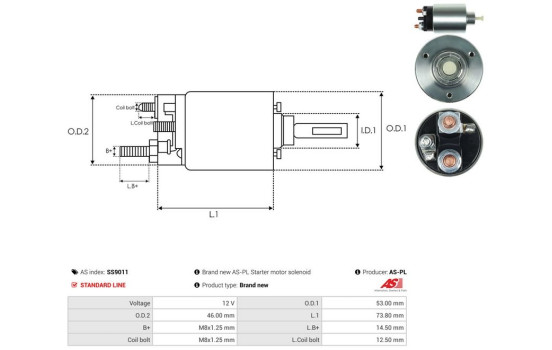 Magnetic switch, starter motor, Image 4