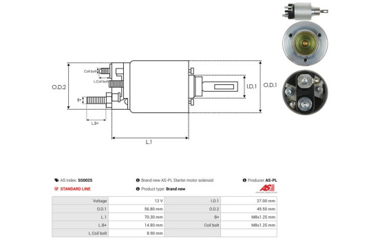 Magnetic switch, starter motor, Image 4
