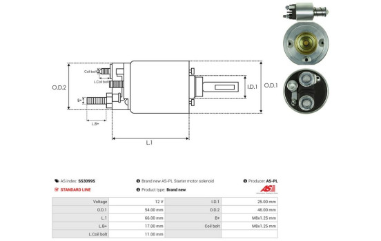 Magnetic switch, starter motor, Image 4
