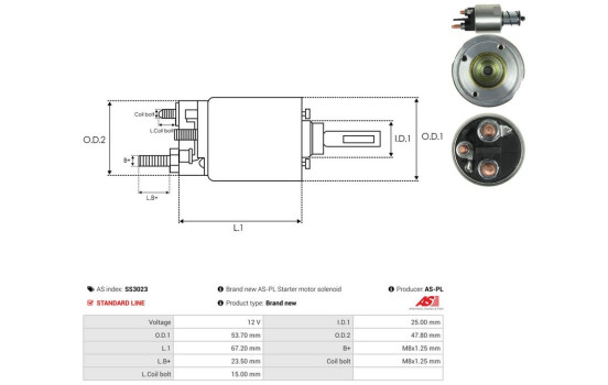 Magnetic switch, starter motor, Image 4
