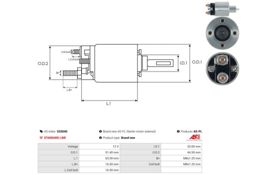 Magnetic switch, starter motor, Image 4