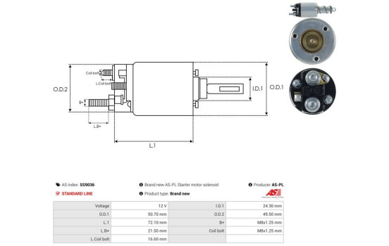 Magnetic switch, starter motor, Image 4