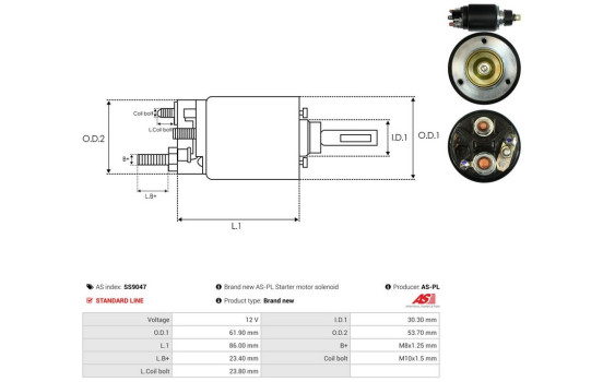 Magnetic switch, starter motor, Image 4