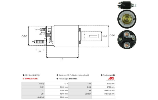 Magnetic switch, starter motor, Image 4