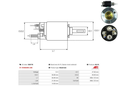 Magnetic switch, starter motor, Image 4