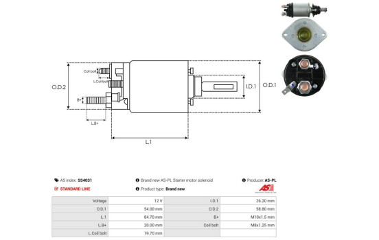 Magnetic switch, starter motor, Image 4