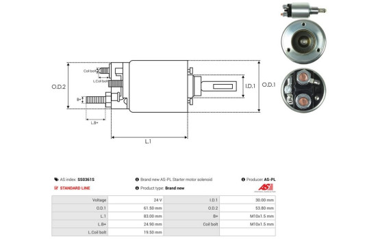 Magnetic switch, starter motor, Image 4