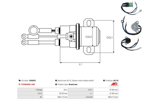 Magnetic switch, starter motor, Image 4