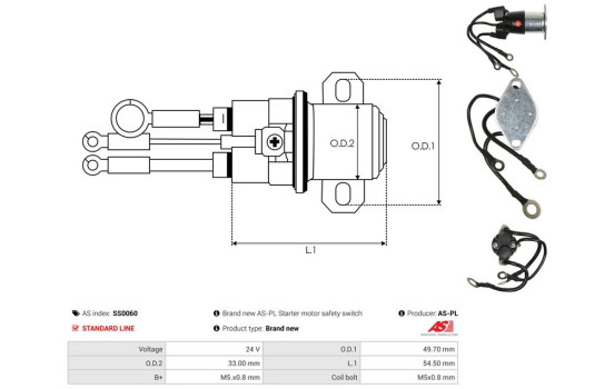 Magnetic switch, starter motor, Image 4