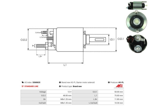 Magnetic switch, starter motor, Image 4