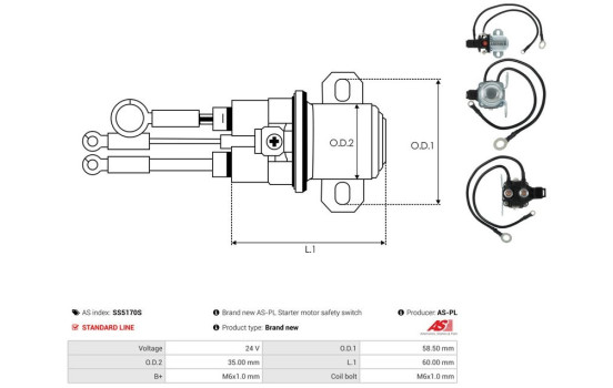 Magnetic switch, starter motor, Image 4