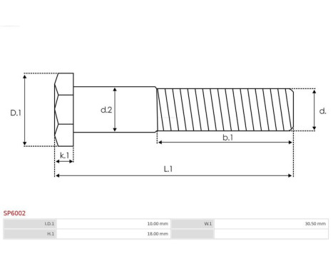 Repair kit, starter motor, Image 2