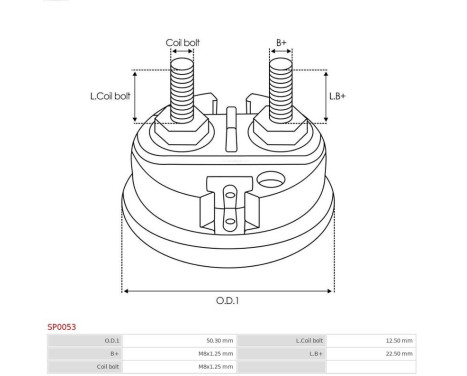 Repair kit, starter motor, Image 2