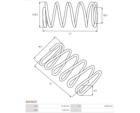 Repair kit, starter motor, Image 2