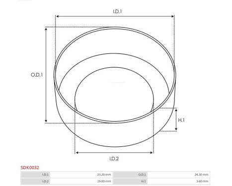 Repair kit, starter motor, Image 2
