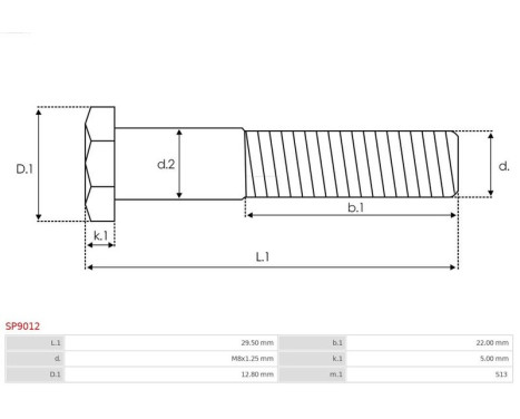 Repair kit, starter motor, Image 2