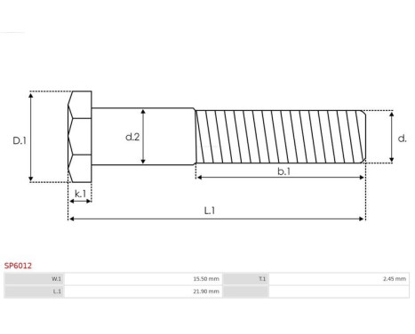 Repair kit, starter motor, Image 2