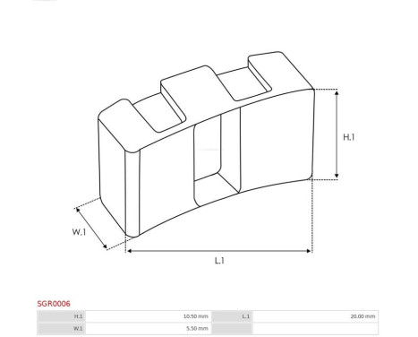 Repair kit, starter motor, Image 3