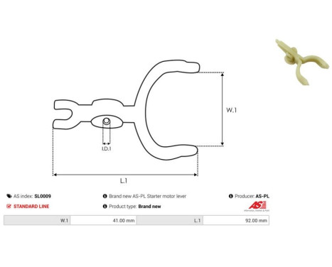 Repair kit, starter motor, Image 2