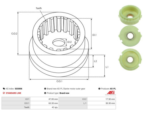 Repair kit, starter motor, Image 4