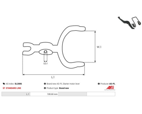 Repair kit, starter motor, Image 2