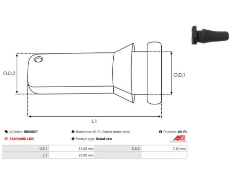 Repair kit, starter motor, Image 2
