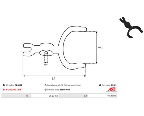 Repair kit, starter motor, Image 2