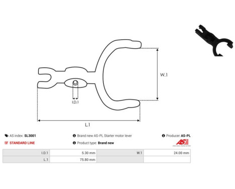 Repair kit, starter motor, Image 2