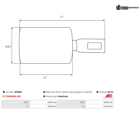 Repair kit, starter motor, Image 2