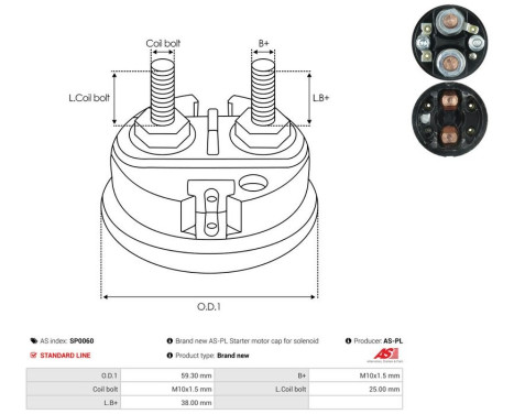 Repair kit, starter motor, Image 3