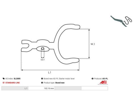 Repair kit, starter motor, Image 2