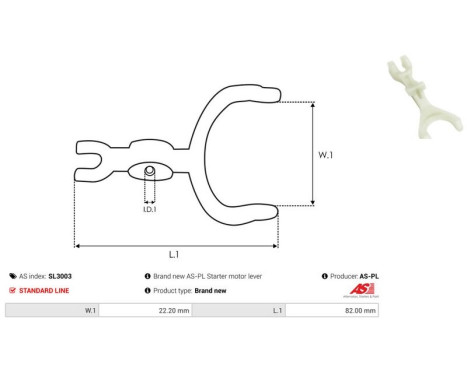 Repair kit, starter motor, Image 2