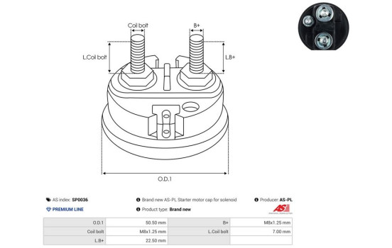 Repair kit, starter motor, Image 2