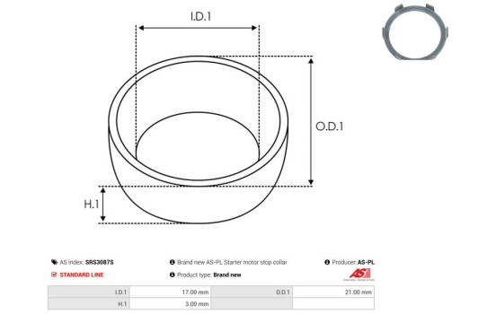 Repair kit, starter motor, Image 2