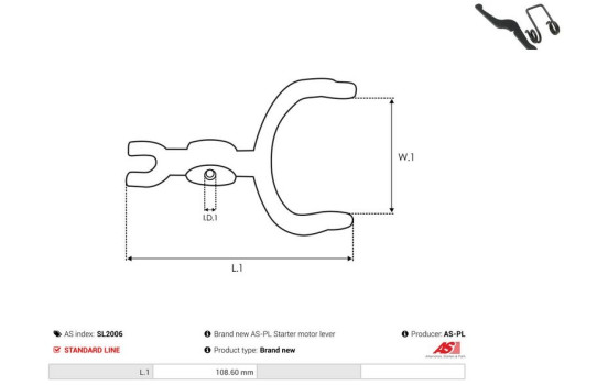 Repair kit, starter motor, Image 2