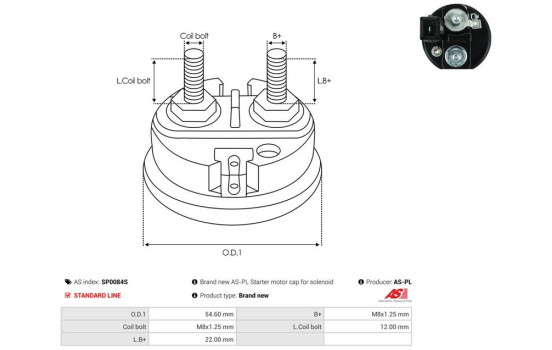 Repair kit, starter motor, Image 2