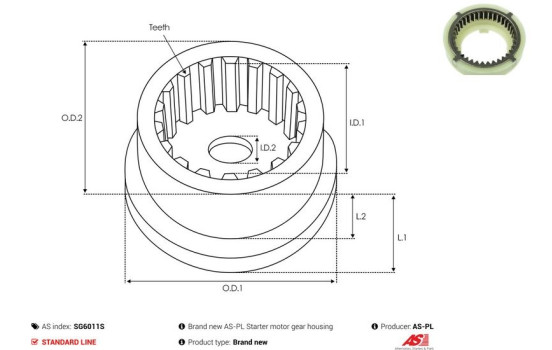 Repair kit, starter motor, Image 3