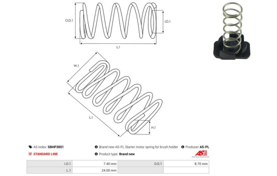 Repair kit, starter motor, Image 2