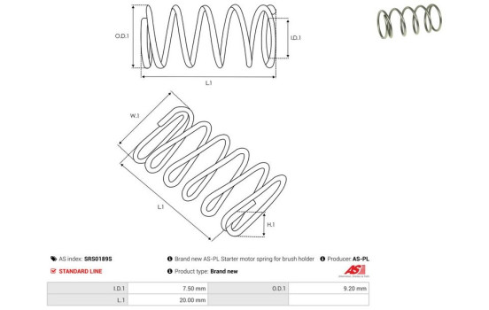 Repair kit, starter motor, Image 2
