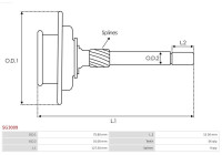 Ring gear, planetary gear system (starter)